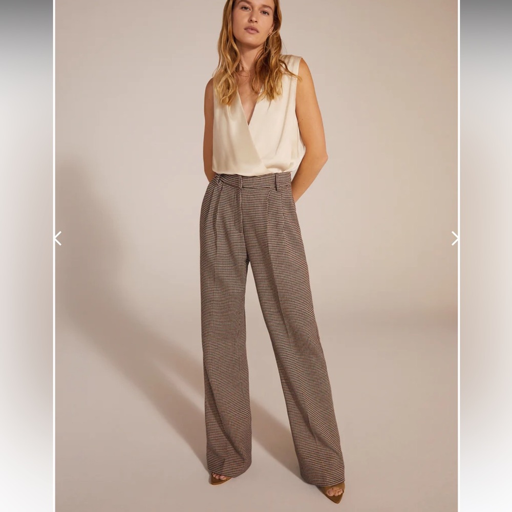 Favorite Daughter The Favorite Pant in Chocolate Houndstooth